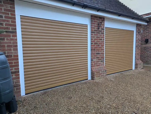 Roller garage door on a property near Bishop's Stortford